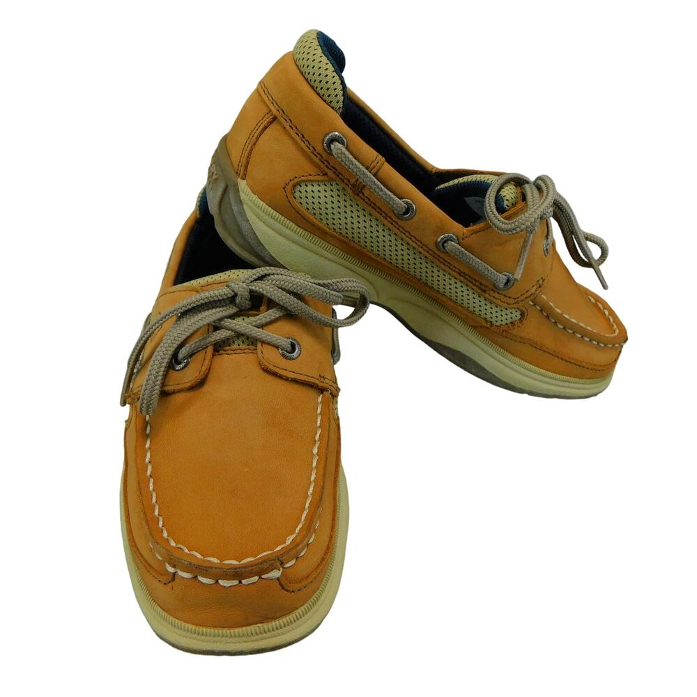 Sperry Top-Sider Lanyard Original Boy's Size 2.5 Toddler Tan Leather Boat Shoe